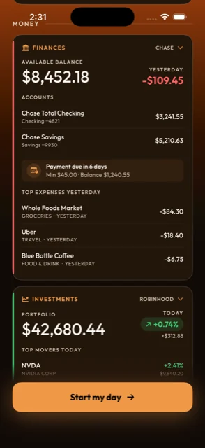 Finances and investments